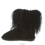 Boots UK BEARPAW Kids Boo Youth Black 44J6579 - Image 2