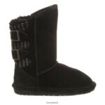 Boots UK BEARPAW Kids Boshie Youth Black Neverwet 44J6607 - Image 3