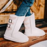 Boots UK BEARPAW Kids Boshie Youth Pale Pink 44J6608 - Image 7