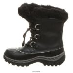 Boots UK BEARPAW Kids Kelly Youth Black/Grey 44J6595 - Image 2