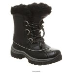 Boots UK BEARPAW Kids Kelly Youth Black/Grey 44J6595