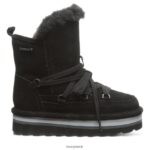 Boots UK BEARPAW Kids Retro Mondi Youth Black 44J6599 - Image 3