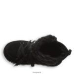 Boots UK BEARPAW Kids Retro Mondi Youth Black 44J6599 - Image 5