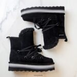 Boots UK BEARPAW Kids Retro Mondi Youth Black 44J6599 - Image 8
