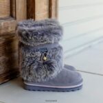 Boots UK BEARPAW Kids Retro Tama Youth Gray Fog 44J6597 - Image 8