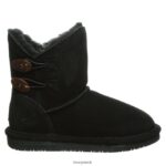 Boots UK BEARPAW Kids Rosaline Youth Black 44J6602 - Image 3