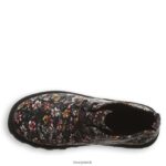 Boots UK BEARPAW Kids Skye Youth Black Floral 44J6571 - Image 4