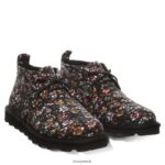 Boots UK BEARPAW Kids Skye Youth Black Floral 44J6571 - Image 7