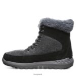 Boots UK BEARPAW Women Cheryl Black/Gray 44J6141 - Image 2