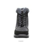Boots UK BEARPAW Women Cheryl Black/Gray 44J6141 - Image 7