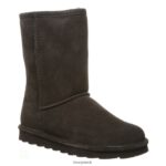 Boots UK BEARPAW Women Elle Short Wide Chocolate 44J6252