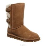 Boots UK BEARPAW Women Eloise Wide Hickory/Champagne 44J662