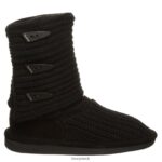 Boots UK BEARPAW Women Knit Tall Black 44J6178 - Image 3