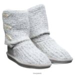 Boots UK BEARPAW Women Knit Tall Gray Fog 44J6177 - Image 8