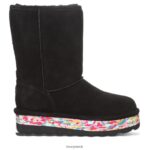 Boots UK BEARPAW Women Retro Elle Black Multi 44J637 - Image 3