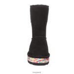 Boots UK BEARPAW Women Retro Elle Black Multi 44J637 - Image 7