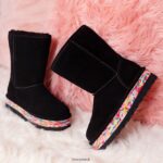 Boots UK BEARPAW Women Retro Elle Black Multi 44J637 - Image 9