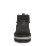 Boots UK BEARPAW Women Retro Shorty Black 44J630 - Image 7