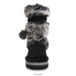 Boots UK BEARPAW Women Retro Tama Black/Gray 44J627 - Image 7