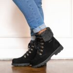Boots UK BEARPAW Women Sam Black/Gray 44J623 - Image 8