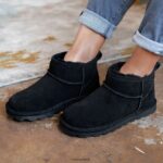 Boots UK BEARPAW Women Shorty Black 44J640 - Image 9
