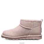 Boots UK BEARPAW Women Shorty Exotic Pink Leopard Glitter 44J634 - Image 2