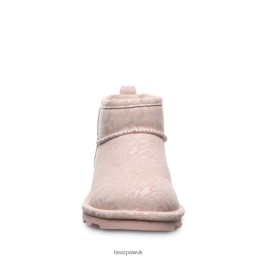 Boots UK BEARPAW Women Shorty Exotic Pink Leopard Glitter 44J634 - Image 7