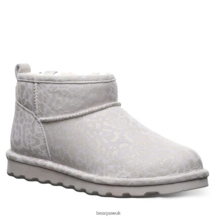 Boots UK BEARPAW Women Shorty Exotic Winter White Leopard Glitter 44J633