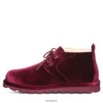 Boots UK BEARPAW Women Skye Burgundy Velvet 44J635 - Image 2