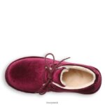 Boots UK BEARPAW Women Skye Burgundy Velvet 44J635 - Image 5