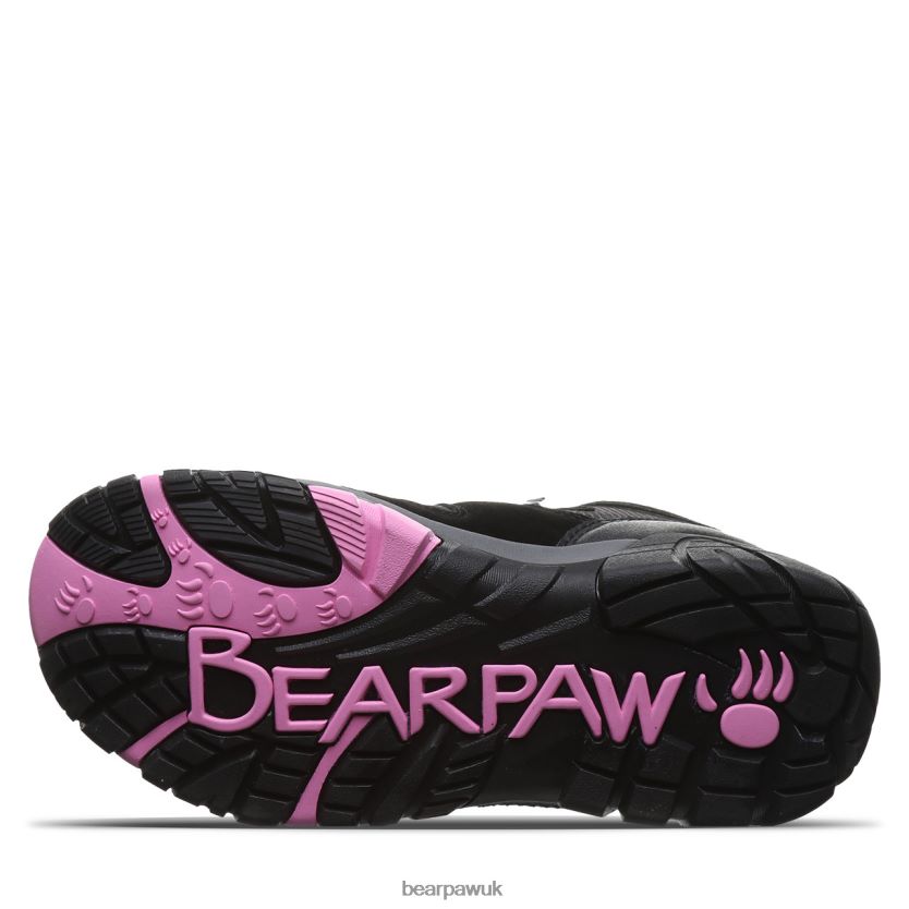 Hikers UK BEARPAW Women Corsica Black/Fuschia 44J6340 - Image 4