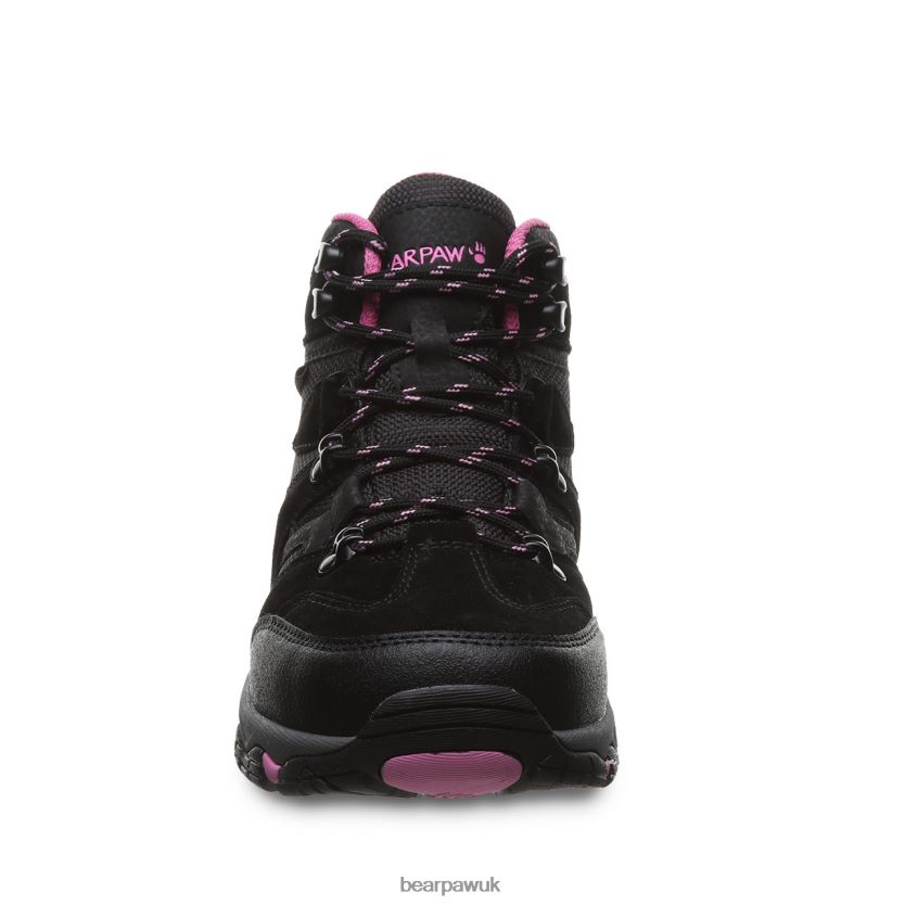 Hikers UK BEARPAW Women Corsica Wide Black/Fuschia 44J6331 - Image 7