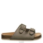 Sandals UK BEARPAW Kids Brooklyn Youth Stone 44J6629 - Image 3