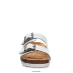 Sandals UK BEARPAW Kids Brooklyn Youth White Metallic 44J6625 - Image 7