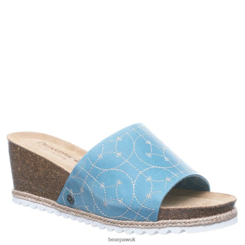 sandals_uk_bearpaw_women_evian_blue_44j6495.jpg Sandals UK BEARPAW Women Evian Blue 44J6495 - Image 1