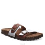 Sandals UK BEARPAW Women Julieta II Saddle/White 44J6371