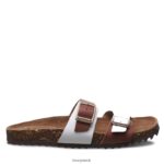 Sandals UK BEARPAW Women Julieta II Saddle/White 44J6371 - Image 3