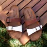 Sandals UK BEARPAW Women Julieta II Saddle/White 44J6371 - Image 8