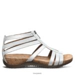 Sandals UK BEARPAW Women Layla II Wide White Metallic 44J6432 - Image 3