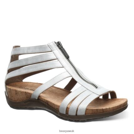 Sandals UK BEARPAW Women Layla II Wide White Metallic 44J6432