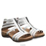 Sandals UK BEARPAW Women Layla II Wide White Metallic 44J6432 - Image 8