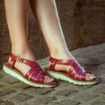 Sandals UK BEARPAW Women Leah Red 44J6487 - Image 7