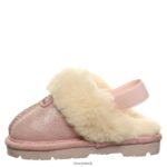 Slippers UK BEARPAW Kids Loki Toddler Pink Glitter 44J6612 - Image 2