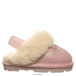Slippers UK BEARPAW Kids Loki Toddler Pink Glitter 44J6612 - Image 3