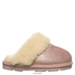 Slippers UK BEARPAW Kids Loki Youth Pink Glitter 44J6609 - Image 3
