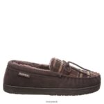 Slippers UK BEARPAW Men Moc II Chocolate Multi Knit 44J6541 - Image 3