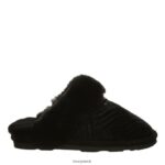 Slippers UK BEARPAW Women Effie Black Velvet 44J6310 - Image 3