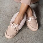 Slippers UK BEARPAW Women Indio Exotic Pink Leopard Glitter 44J6300 - Image 8