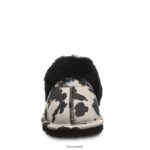 Slippers UK BEARPAW Women Loki Exotic Black Cow Print 44J6293 - Image 7