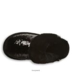 Slippers UK BEARPAW Women Loki Exotic Black Sequin 44J6314 - Image 5